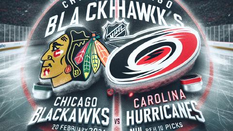 Chicago Blackhawks vs Carolina Hurricanes NHL game